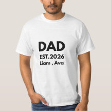 Camiseta Personalizada Papá EST 2026 con Nombres d
