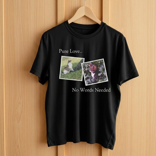 Camiseta personalizada para amantes de mascotas (Fully customizable t-shirt with photos for pet lover)