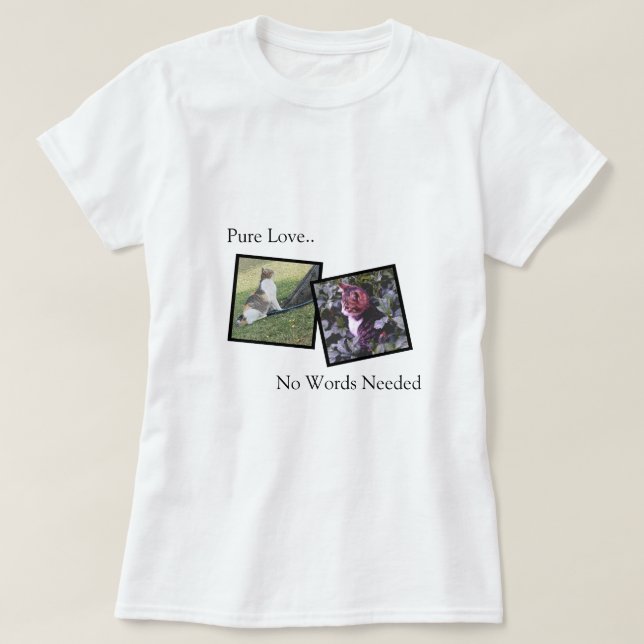 Camiseta personalizada para amantes de mascotas (Diseño del anverso)