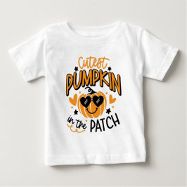Camiseta personalizada para bebé de calabaza