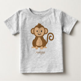 Camiseta personalizada para bebé mono