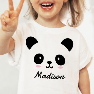 Camiseta personalizada para bebé panda