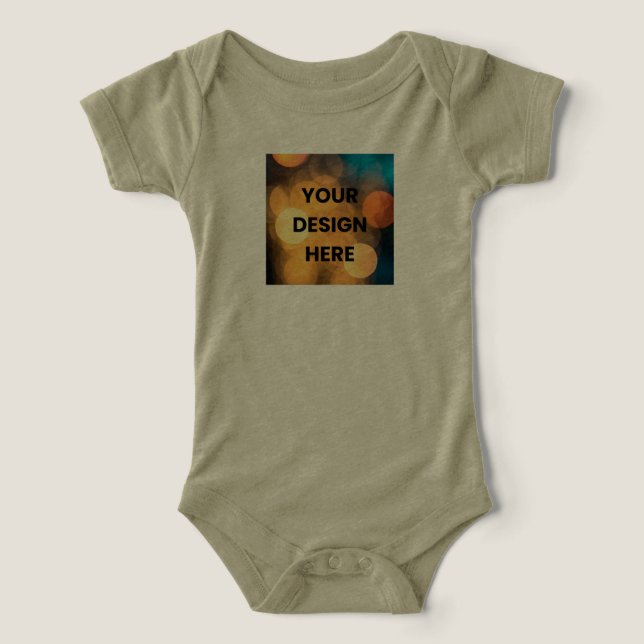 Camiseta personalizada para bebé – Subir diseño (Diseño delantero )