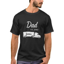 Camiseta personalizada para camionero papá con cam