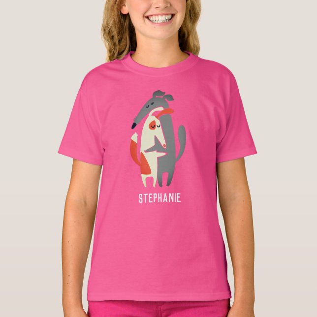 Camiseta personalizada para Chicas de Podenco y Ga (Anverso)