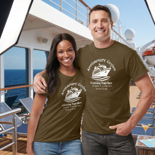 Camiseta personalizada para crucero de aniversario