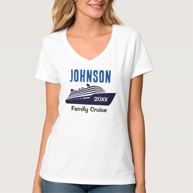 Camiseta Personalizada para Crucero Familiar (Anverso)