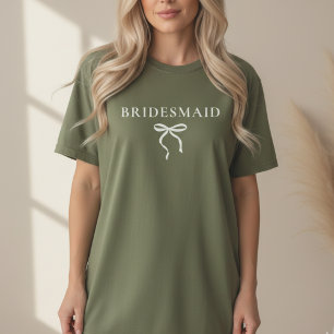 Camiseta personalizada para damas de honor como re