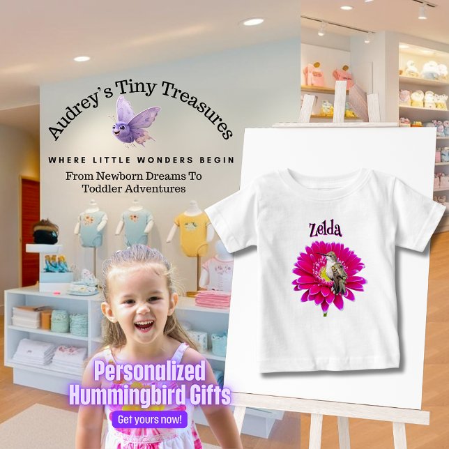 Camiseta personalizada para el bebé Hummingbird (Subido por el creador)