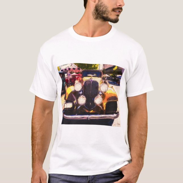 camiseta personalizada para hombre auto clásico (Anverso)