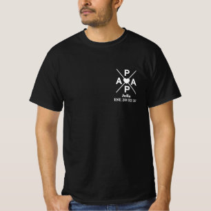 Camiseta personalizada para hombre para papá con n