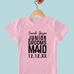 Camiseta personalizada para junior Groomsmaid juni