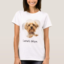 Camiseta personalizada para mamá de perro con foto