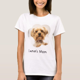 Camiseta personalizada para mamá de perro con foto