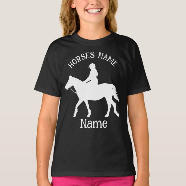 Camiseta personalizada para montar a caballo (Anverso)