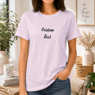 Camiseta personalizada para mujer con texto person