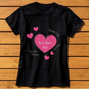 Camiseta personalizada para mujeres negras con cor