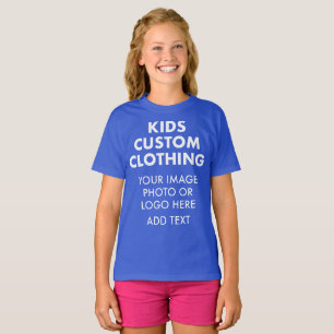 Camiseta personalizada para niña - AZUL REAL