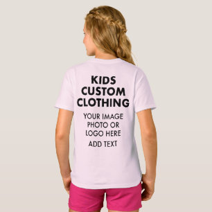 Camiseta personalizada para niña - ROSA PÁLIDO