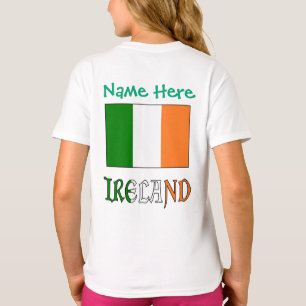 Camiseta personalizada para niñas con la bandera d