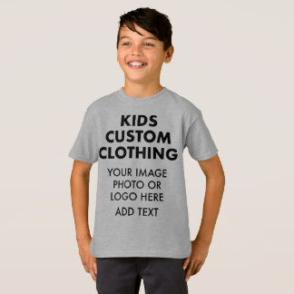 Camiseta personalizada para NIÑO - GRIS ACERO
