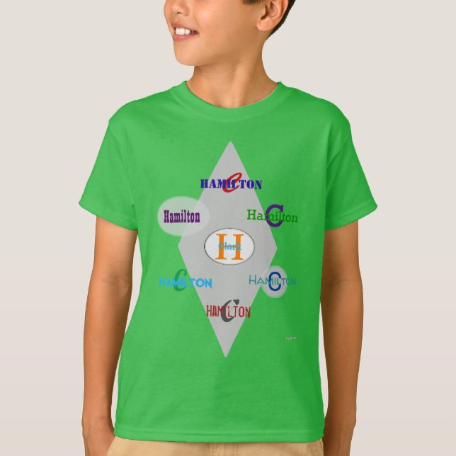 Camiseta personalizada para niño HAMbyWG (Anverso)