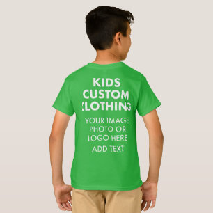 Camiseta personalizada para NIÑO - VERDE TRÉBOL