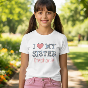 Camiseta personalizada para niños 'Amo a mi herman