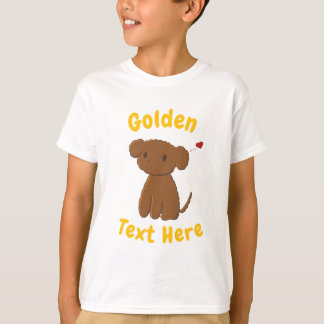 Camiseta personalizada para niños con perro Golden