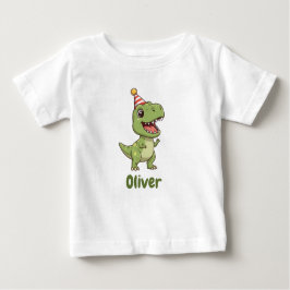 Camiseta personalizada para niños de dinosaurios c