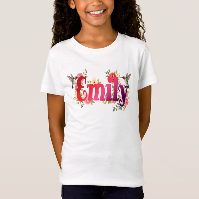 Camiseta personalizada para niños Emily (Anverso)