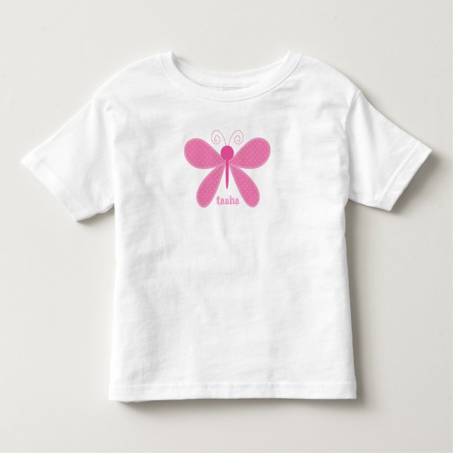 Camiseta personalizada para niños mariposa (Anverso)
