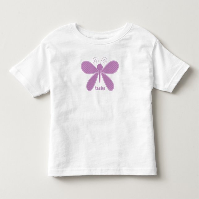 Camiseta personalizada para niños mariposa (Anverso)