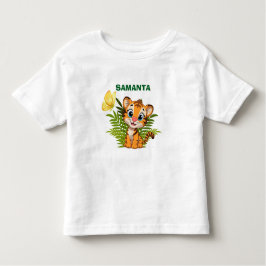 Camiseta Personalizada para Niños Pequeños Tigre y