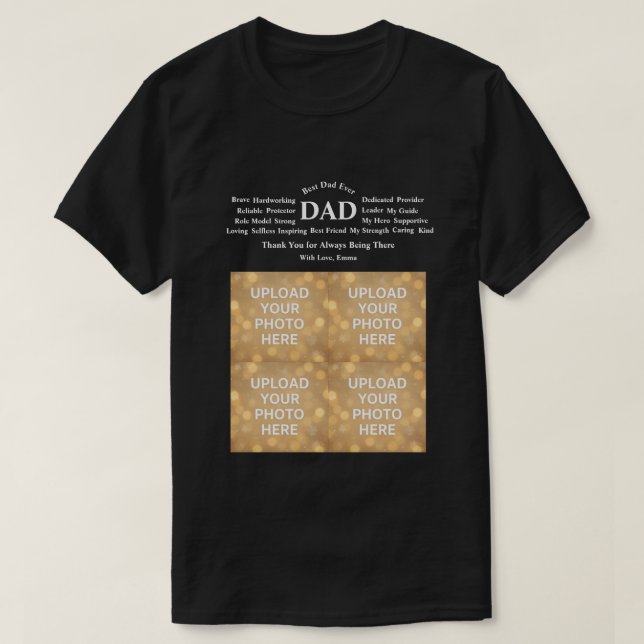 Camiseta personalizada para papá (Diseño del anverso)