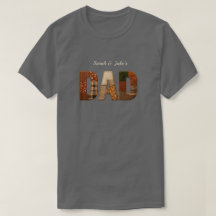Camiseta personalizada para papá con nombres de lo