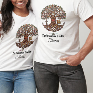 Camiseta personalizada para pareja La aventura se