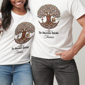 Camiseta personalizada para pareja La aventura se 