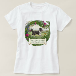 Camiseta personalizada para paseador de perros Bor
