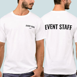 Camiseta personalizada para personal de evento uni