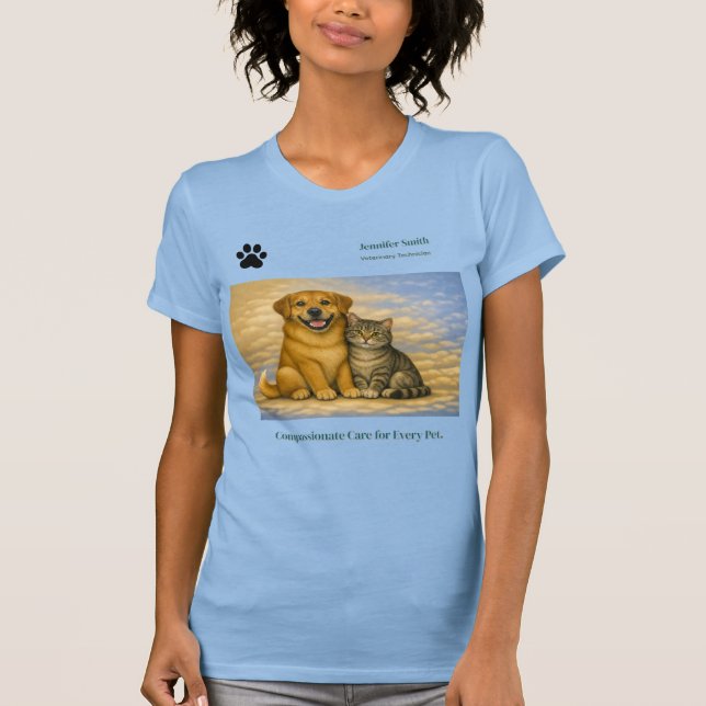 Camiseta personalizada para personal veterinario – (Anverso)