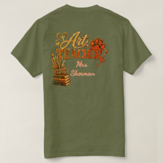 Camiseta personalizada para profesor de arte