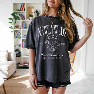 Camiseta personalizada para recién casados, camise