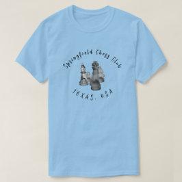 Camiseta personalizada para un club de ajedrez