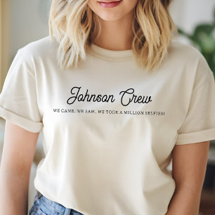 Camiseta Personalizada para Viaje Familiar, Tripul