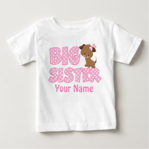 Camiseta personalizada perrito del rosa de la