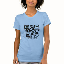 Camiseta personalizada personalizado de código QR