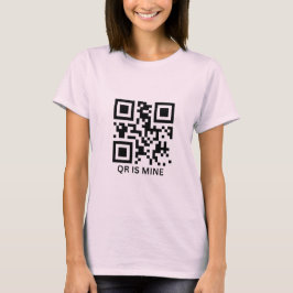 Camiseta personalizada personalizado de código QR