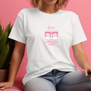 Camiseta Personalizada Pink Booties Mamá a Ser