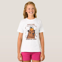 Camiseta personalizada Pixel Capybara — Nombre per
